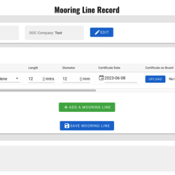 Mooring Line Record